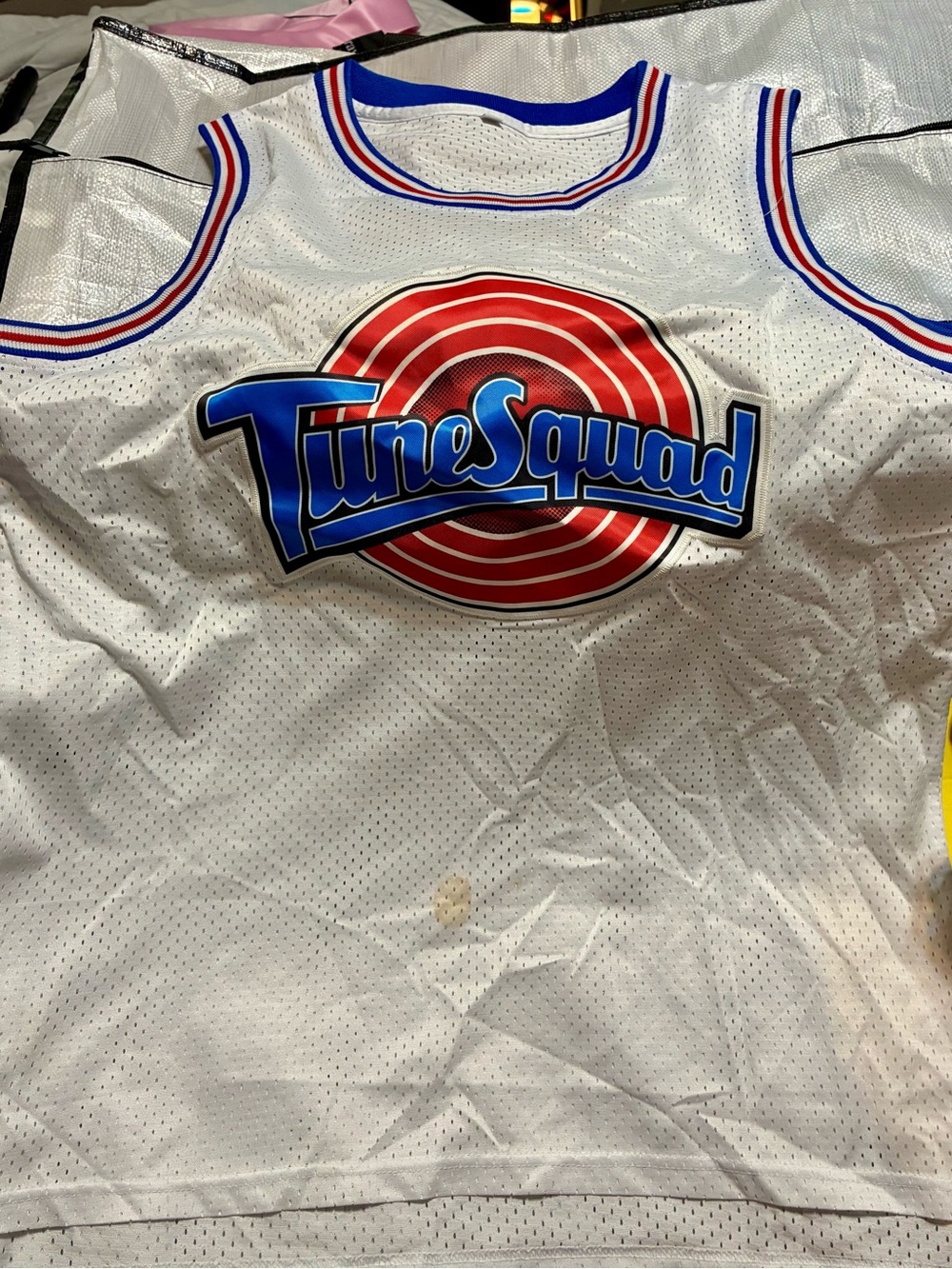 Tunes Squad Basketball Shirt Size L with Ears Headband